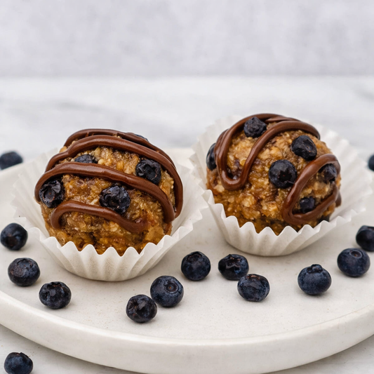 Blueberry Bliss Protein Ball (Gluten-Free · Dairy-Free · Contains Nuts)